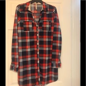 Plaid  Shirt Long asleevea